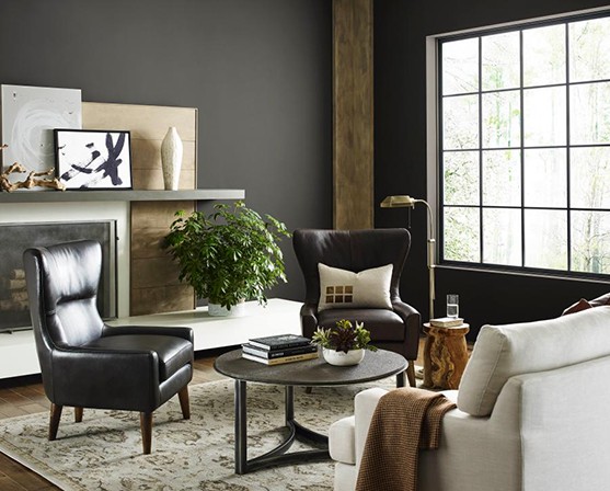 Sherwin Williams Urbane Bronze kleur 2021 trendkleuren raamdecoratie inspiratie